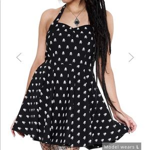 Killstar bad to the bones halter dress